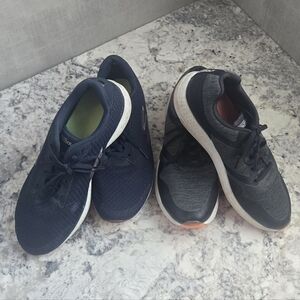 2 pairs of SKECHERS Women's Golf Shoes. Black Navy. Size 9.5 (EU 39). EUC!